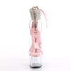 Pleaser - ADORE724RS Ankle strap sandal, Pole dance shoes - Pink/Transparent Product image
